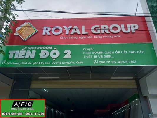 Thi công biển quảng cáo chữ nổi đẹp tại Phú Quốc
