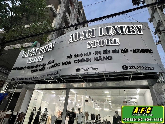Thi công bảng hiệu alu chữ nổi mica giá rẻ Phú Quốc